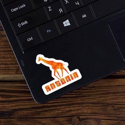 Giraffe Sticker Antonia Laptop Image