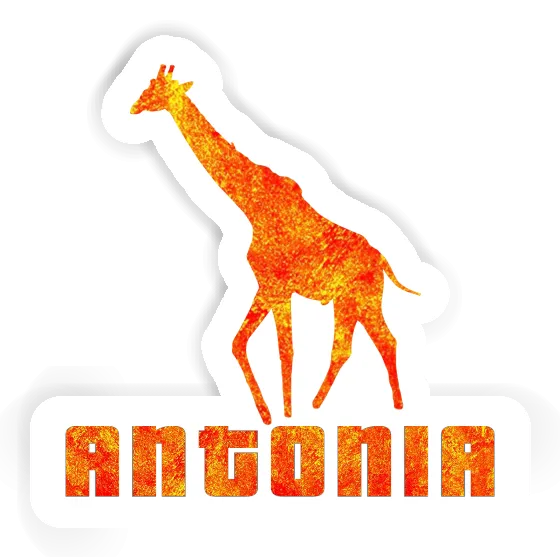 Sticker Giraffe Antonia Laptop Image