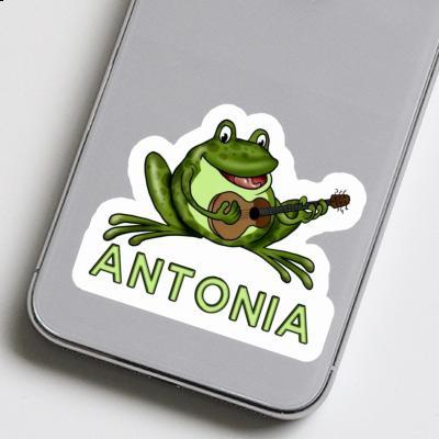 Aufkleber Gitarrenfrosch Antonia Notebook Image