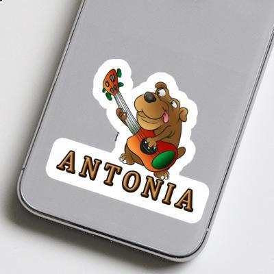 Guitar Dog Sticker Antonia Notebook Image