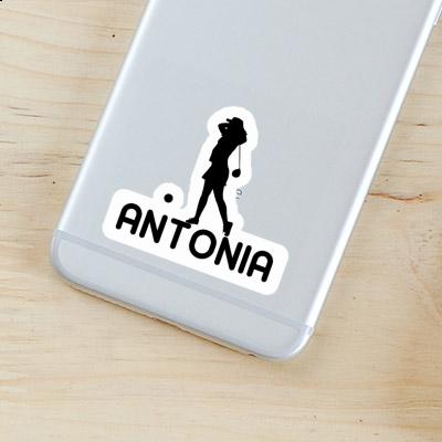 Sticker Golfer Antonia Laptop Image