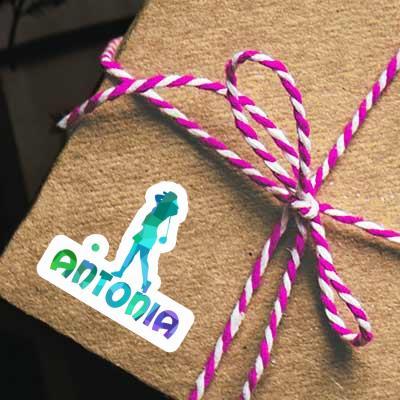 Antonia Sticker Golfer Image