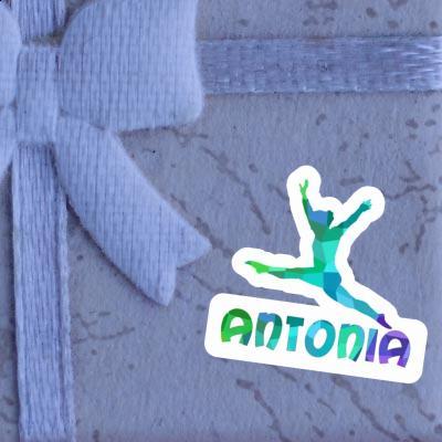 Antonia Sticker Gymnast Notebook Image