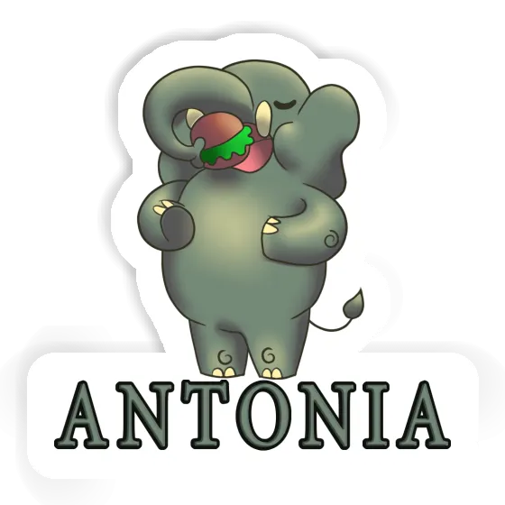 Sticker Elefant Antonia Notebook Image