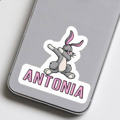 Antonia Sticker Dabbing Hare Notebook Image