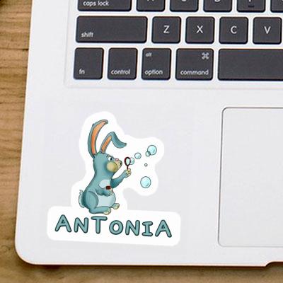 Sticker Antonia Soap Bubbles Rabbit Notebook Image