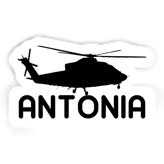 Sticker Antonia Helicopter Image