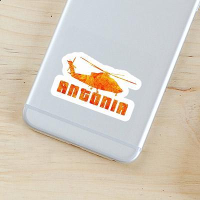 Helicopter Sticker Antonia Laptop Image