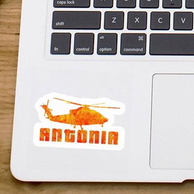 Helicopter Sticker Antonia Laptop Image