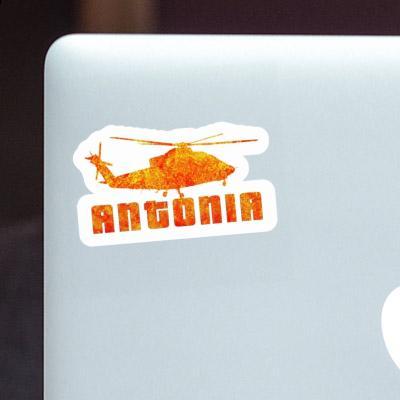 Helicopter Sticker Antonia Laptop Image