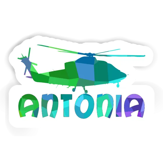 Antonia Sticker Helicopter Image