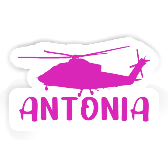 Helicopter Sticker Antonia Laptop Image