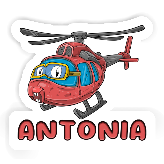 Antonia Sticker Helicopter Notebook Image