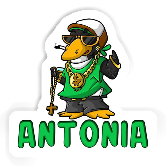 Pingouin hip-hop Autocollant Antonia Notebook Image