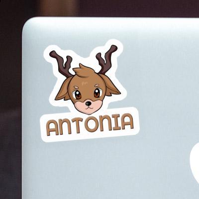 Deerhead Sticker Antonia Laptop Image