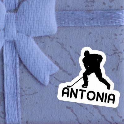 Sticker Hockey Player Antonia Laptop Image