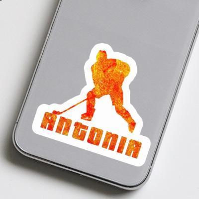 Antonia Sticker Hockey Player Laptop Image