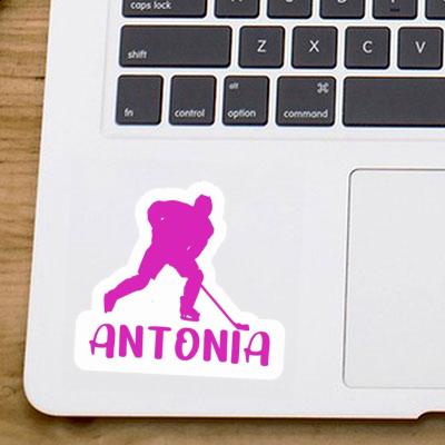 Eishockeyspielerin Sticker Antonia Laptop Image