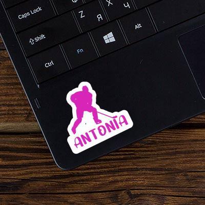 Hockey Player Sticker Antonia Laptop Image