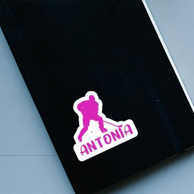 Hockey Player Sticker Antonia Laptop Image