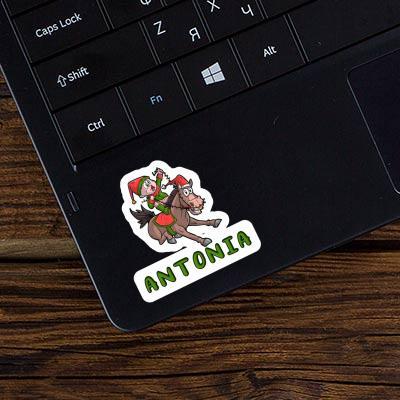 Antonia Sticker Rider Laptop Image