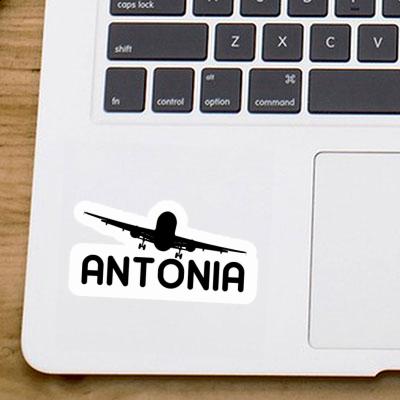 Antonia Aufkleber Flugzeug Laptop Image