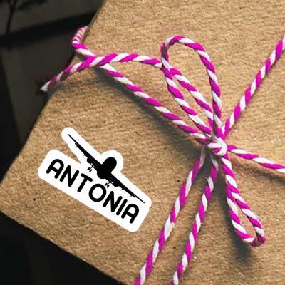 Sticker Antonia Airplane Gift package Image