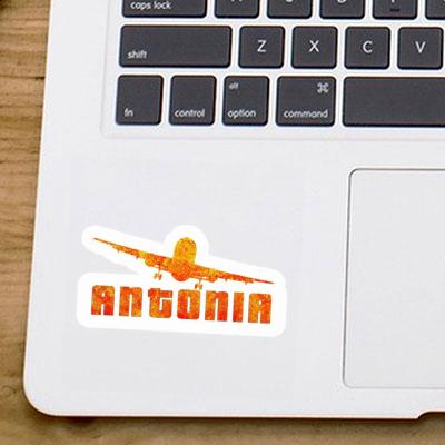 Airplane Sticker Antonia Notebook Image