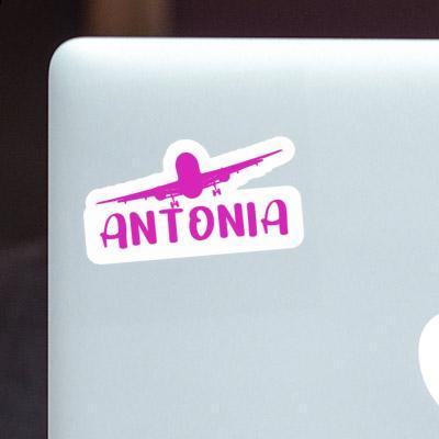 Sticker Antonia Flugzeug Laptop Image