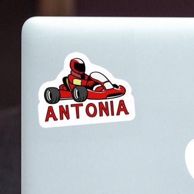 Antonia Sticker Kart Driver Laptop Image