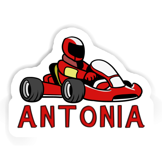 Antonia Sticker Kart Driver Notebook Image