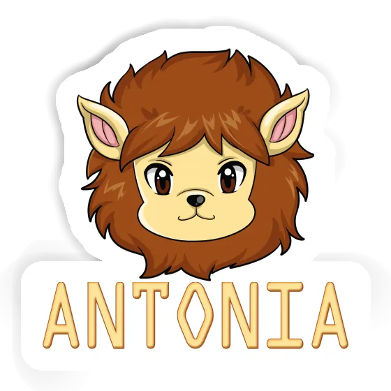 Autocollant Antonia Tête de lion Image