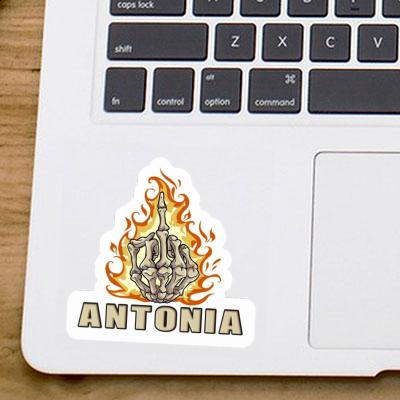 Sticker Middlefinger Antonia Notebook Image