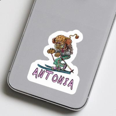 Antonia Sticker Telemark-Skifahrer Notebook Image