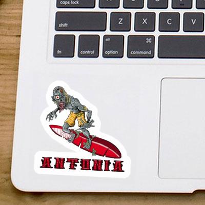 Surfer Sticker Antonia Laptop Image