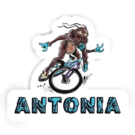 Biker Sticker Antonia Laptop Image