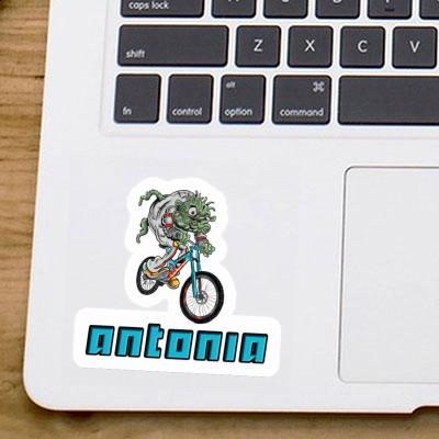 Antonia Aufkleber Biker Laptop Image