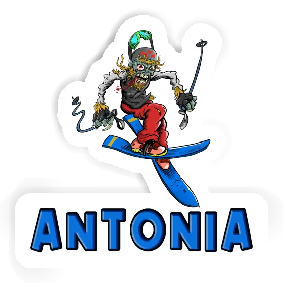 Antonia Sticker Skier Laptop Image