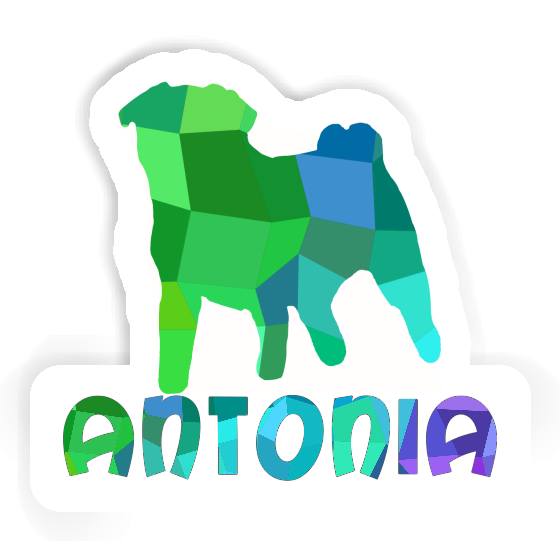 Sticker Antonia Pug Gift package Image