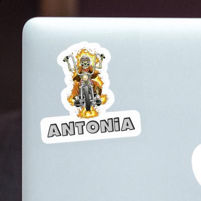 Sticker Antonia Motorbike Rider Notebook Image