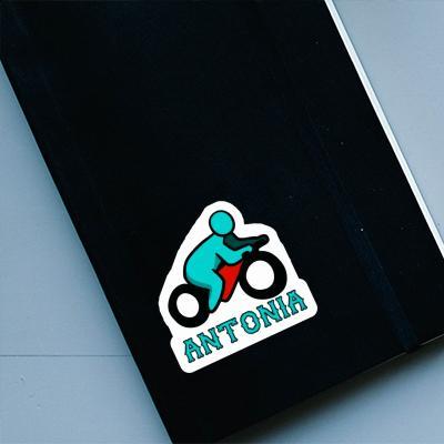 Sticker Antonia Motorbike Driver Laptop Image