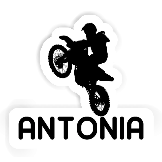 Antonia Autocollant Motocrossiste Notebook Image