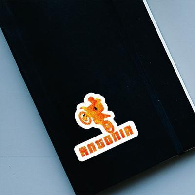 Motocross Rider Sticker Antonia Notebook Image