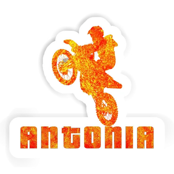 Motocross Rider Sticker Antonia Image