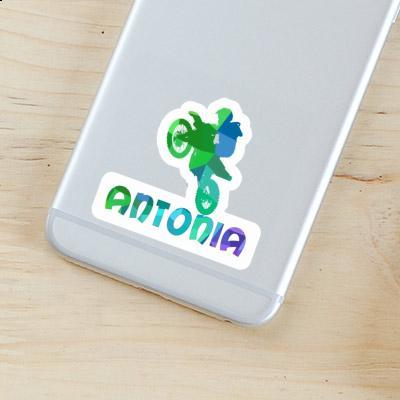 Sticker Motocross-Fahrer Antonia Notebook Image