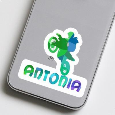 Sticker Motocross Rider Antonia Laptop Image