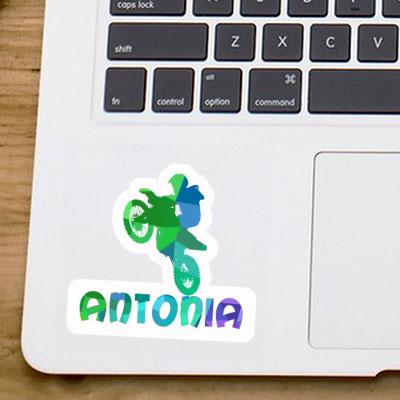 Sticker Motocross-Fahrer Antonia Notebook Image