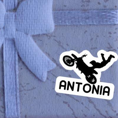 Motocross Rider Sticker Antonia Notebook Image