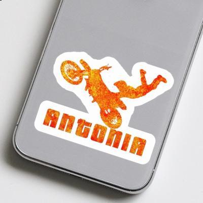 Sticker Antonia Motocross Rider Laptop Image