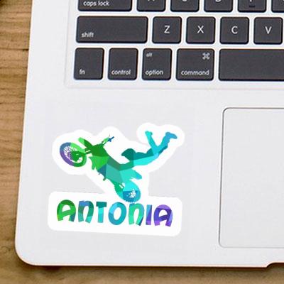 Sticker Antonia Motocross Rider Laptop Image